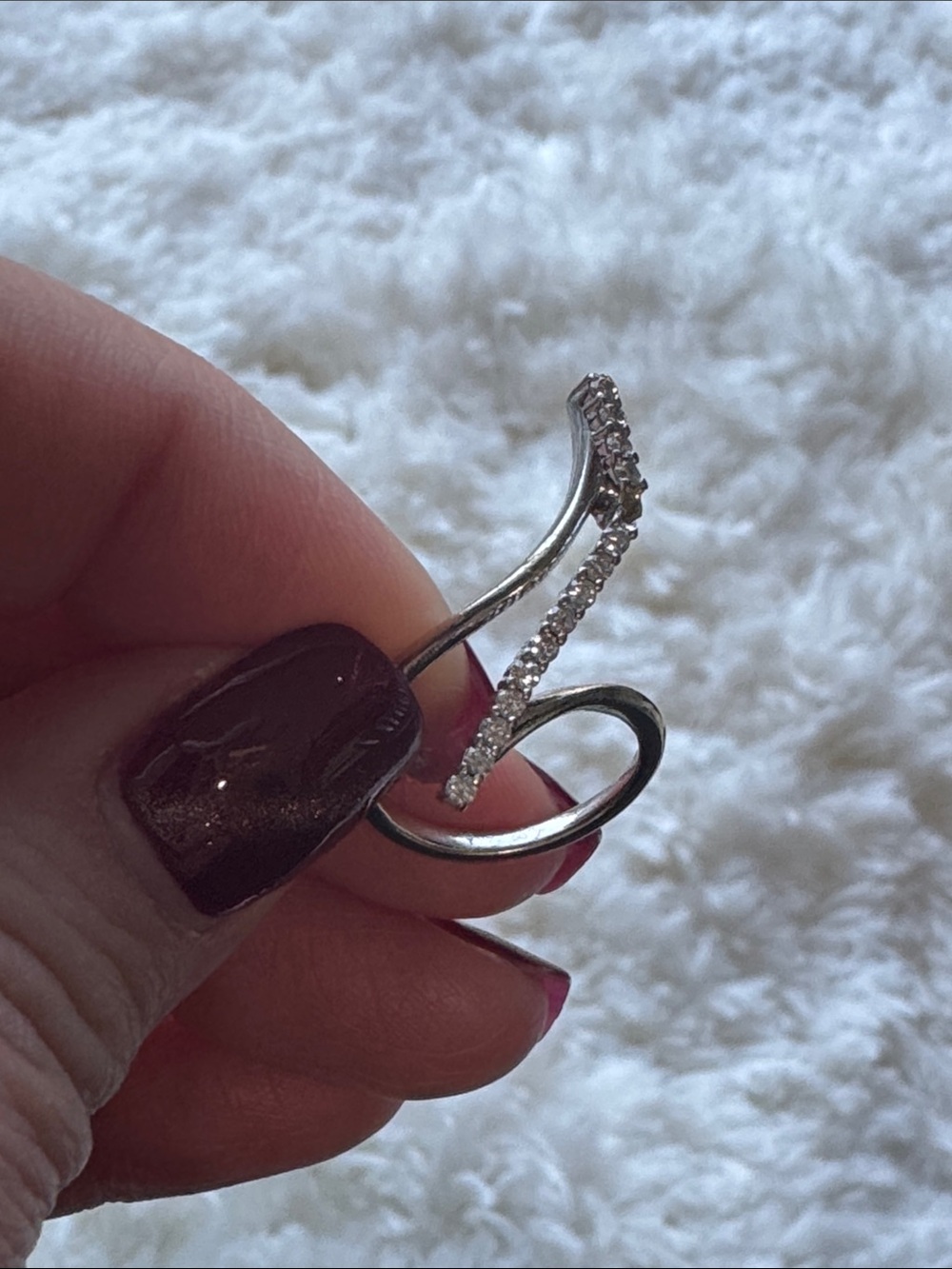 14k White Gold Diamond Ring